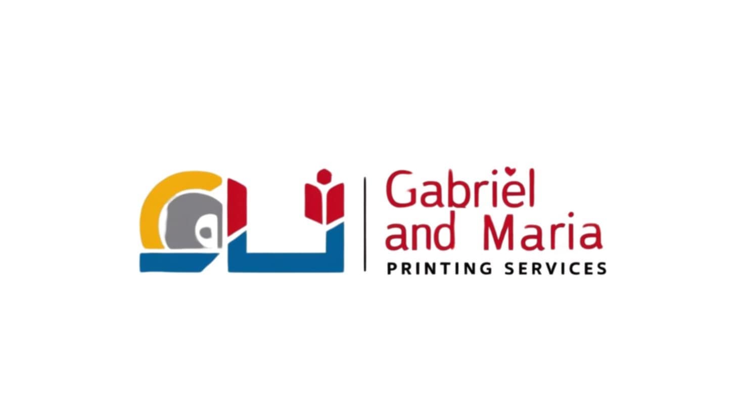 Gabriel and Maria Printing Services Logo