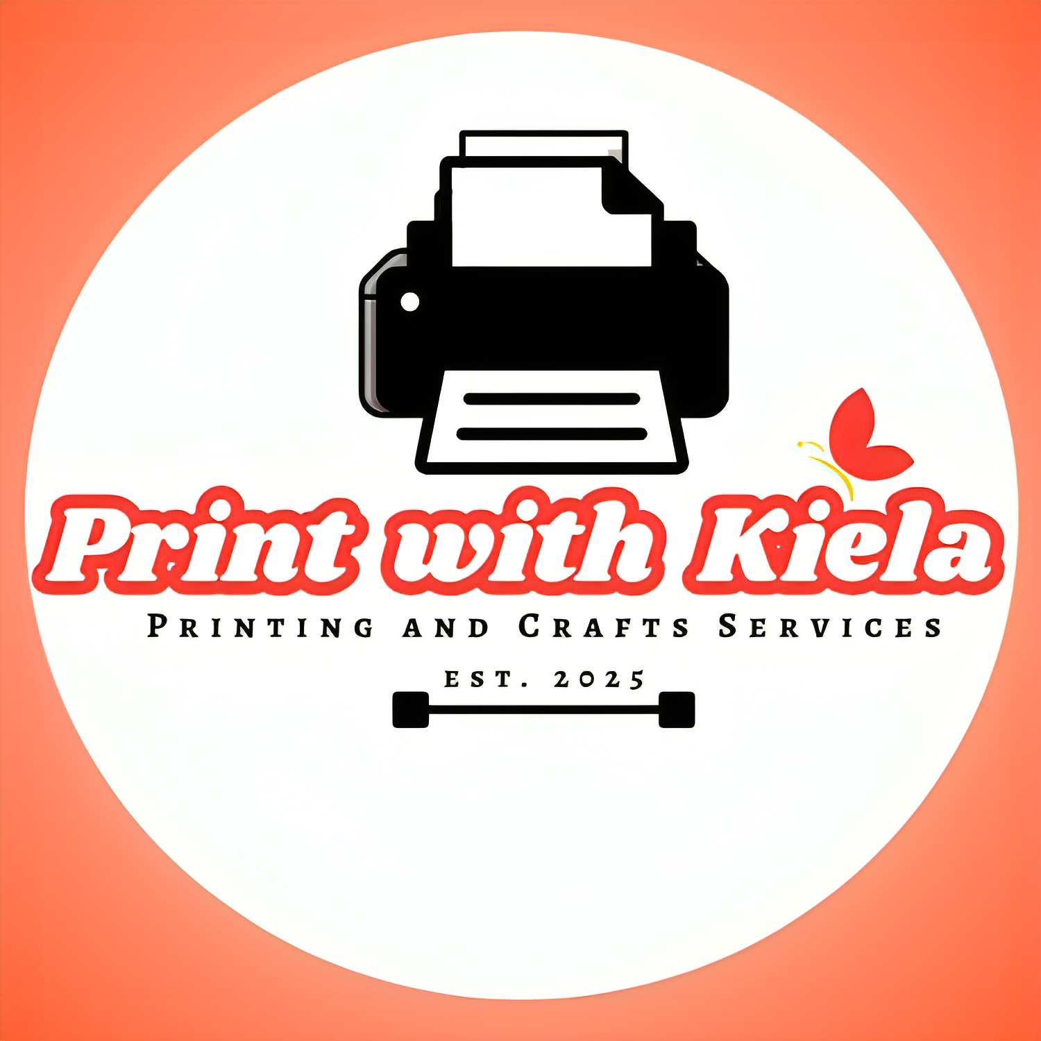 𝐏𝐫𝐢𝐧𝐭 𝐰𝐢𝐭𝐡 𝐊𝐢𝐞𝐥𝐚 ✨ Logo