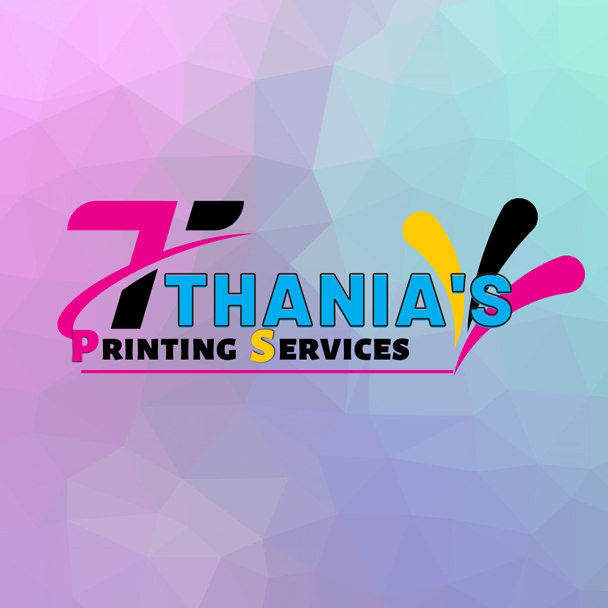 Thania's Printing Logo