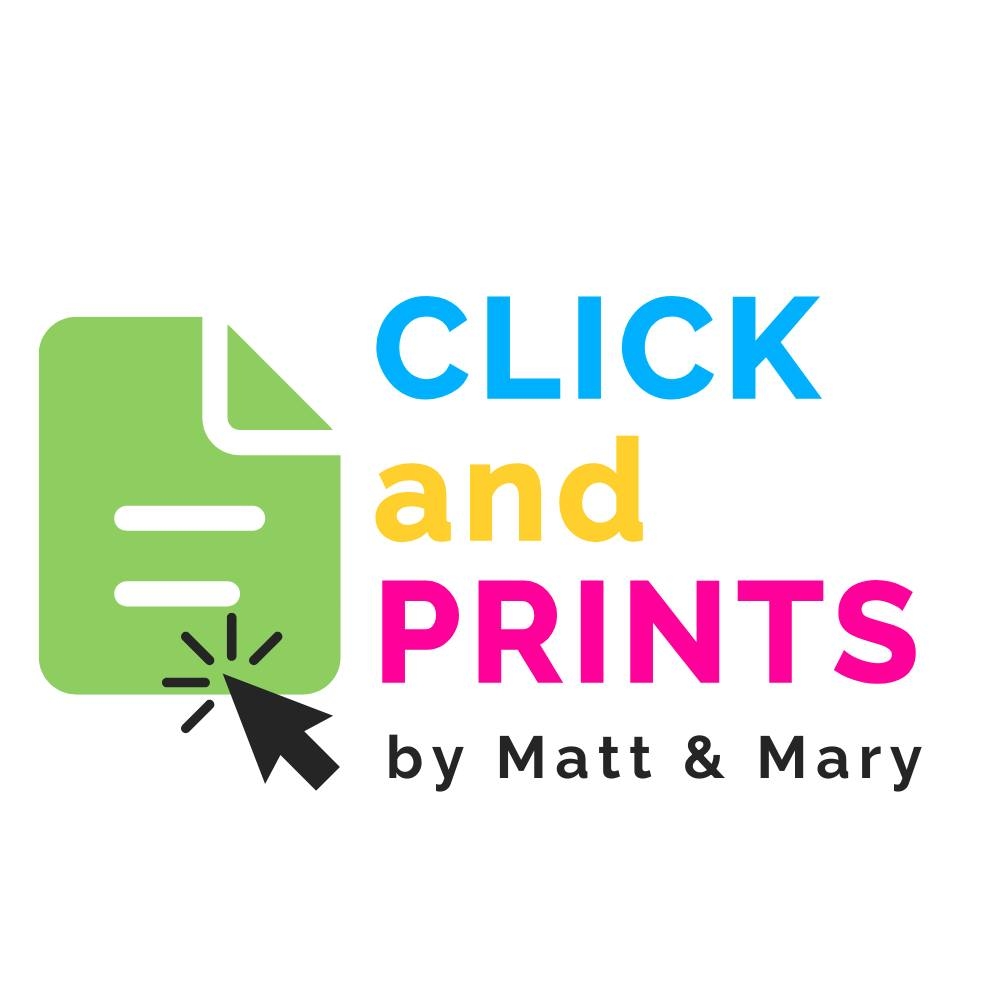 Click and Prints by Matt & Mary Logo