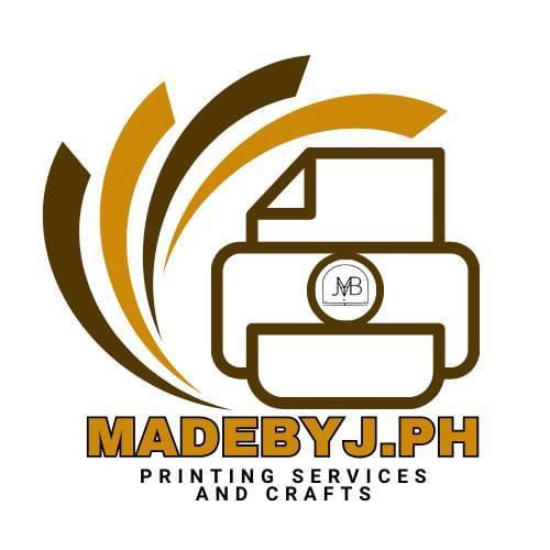 MADEBYJ.PH DIGITAL PRINTING SERVICES Logo