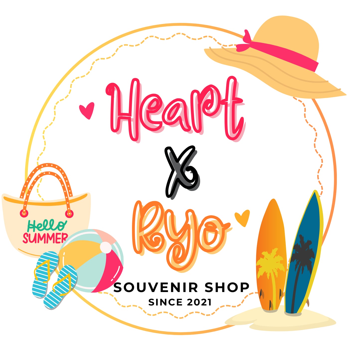 HeartxRyo Souvenir Shop Logo