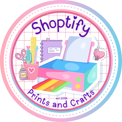 Shoptify Prints and Crafts Logo