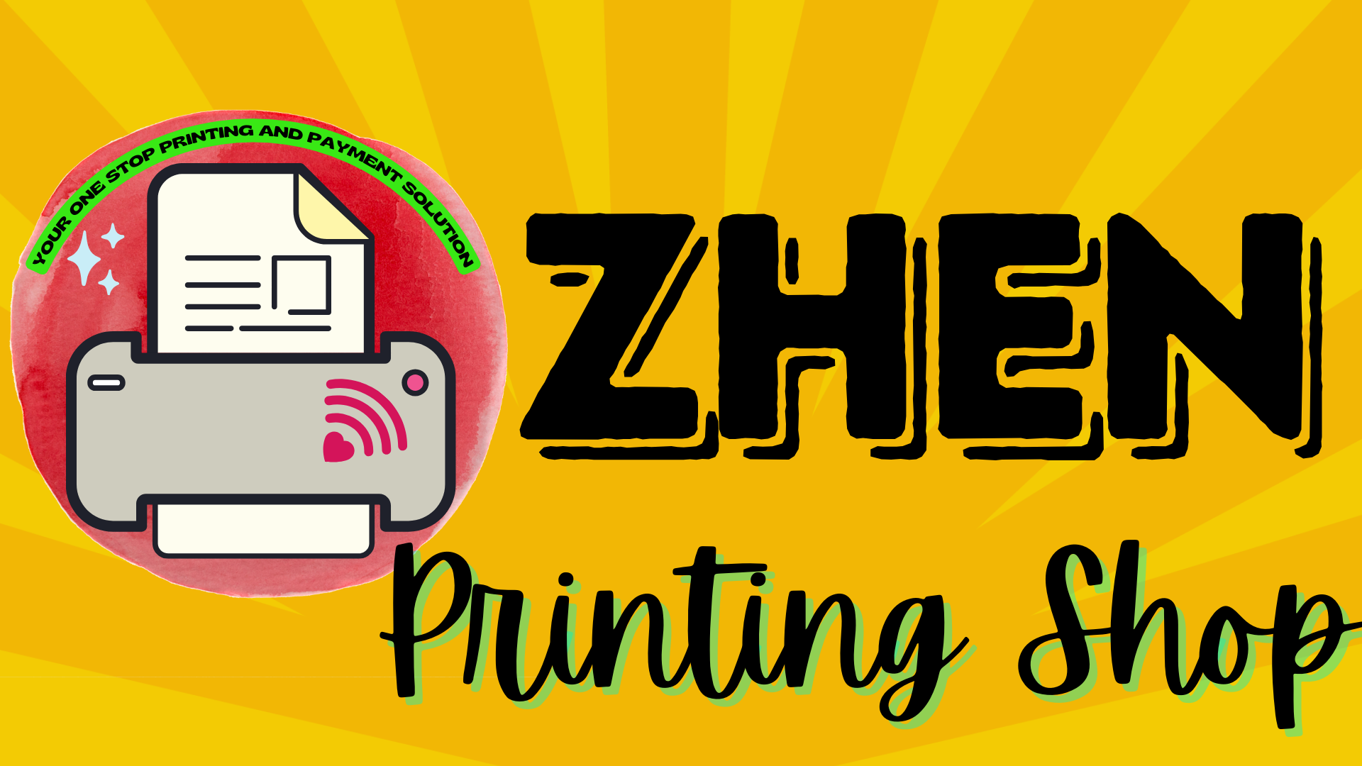 Zhen Printing Shop Logo