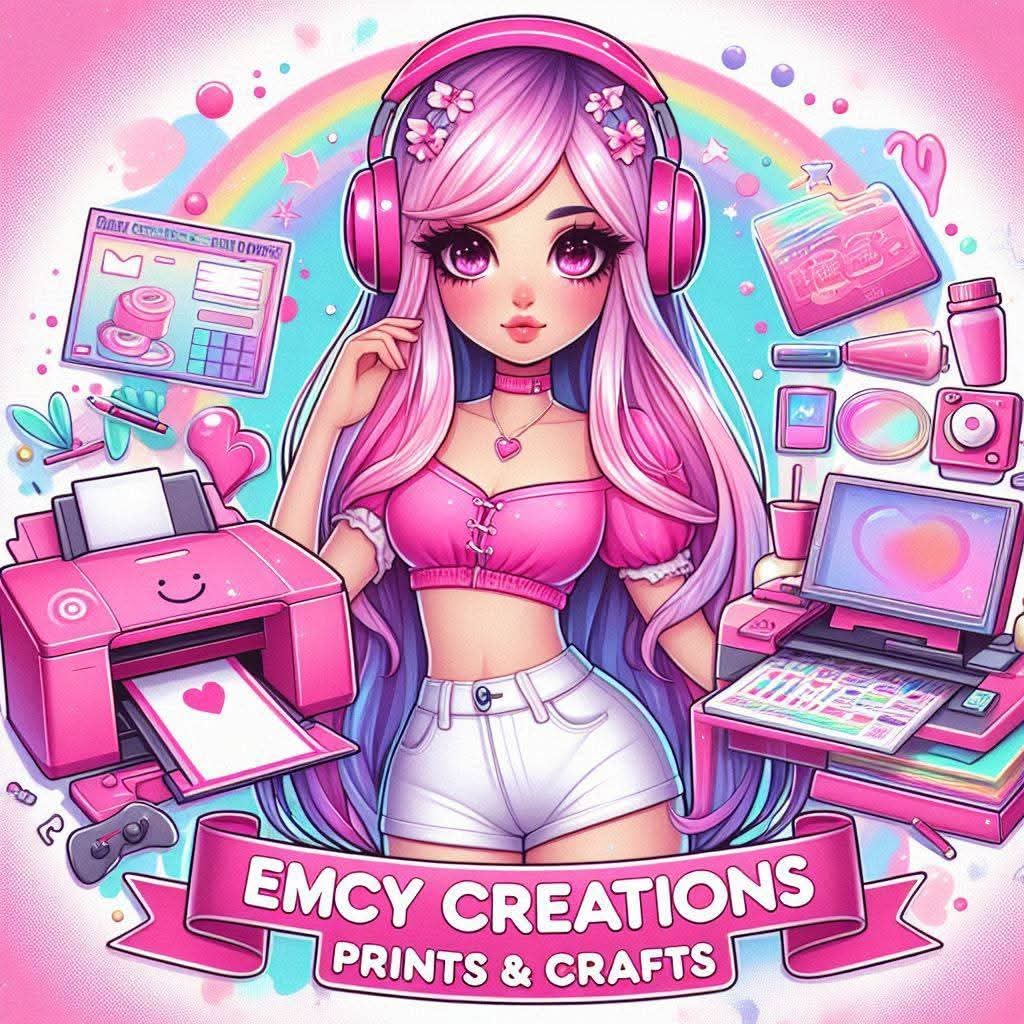 EMCY CREATIONS PRINTS & CRAFTS Logo