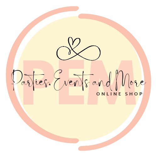 Parties, Events and More Online Shop Logo