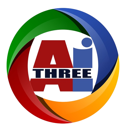 AiThree School Supplies and Grocers Logo