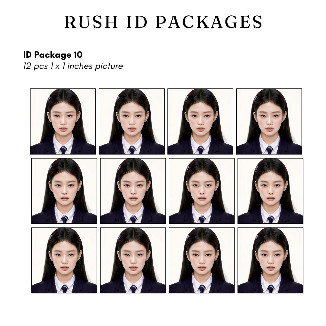 ID PACKAGE 10 - 12 pcs 1 x 1 inches picture