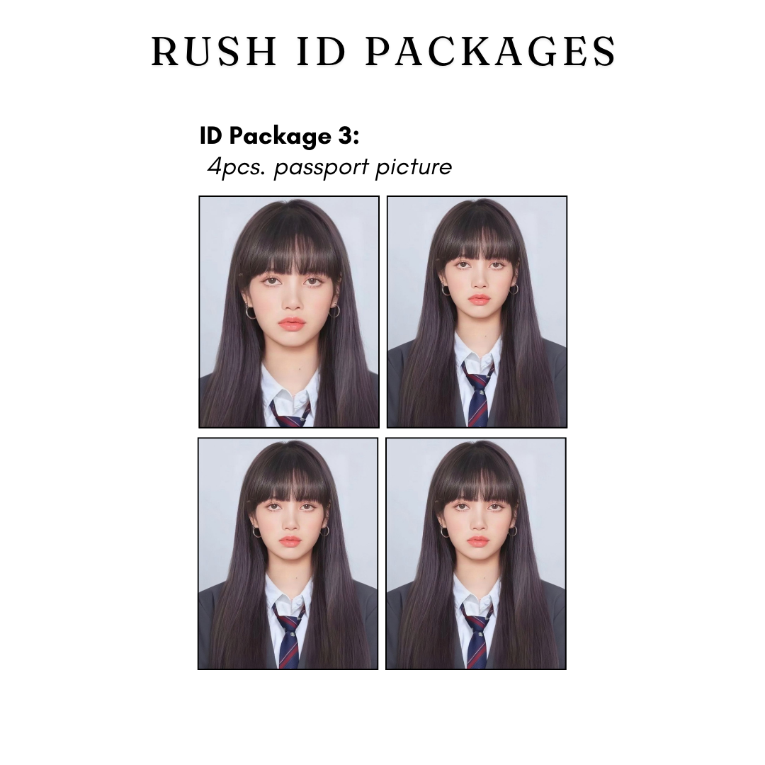 ID Package 3 - 4pcs. passport picture