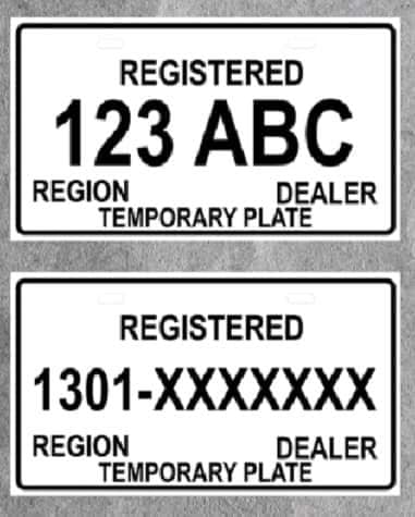 MC Temporary Plate