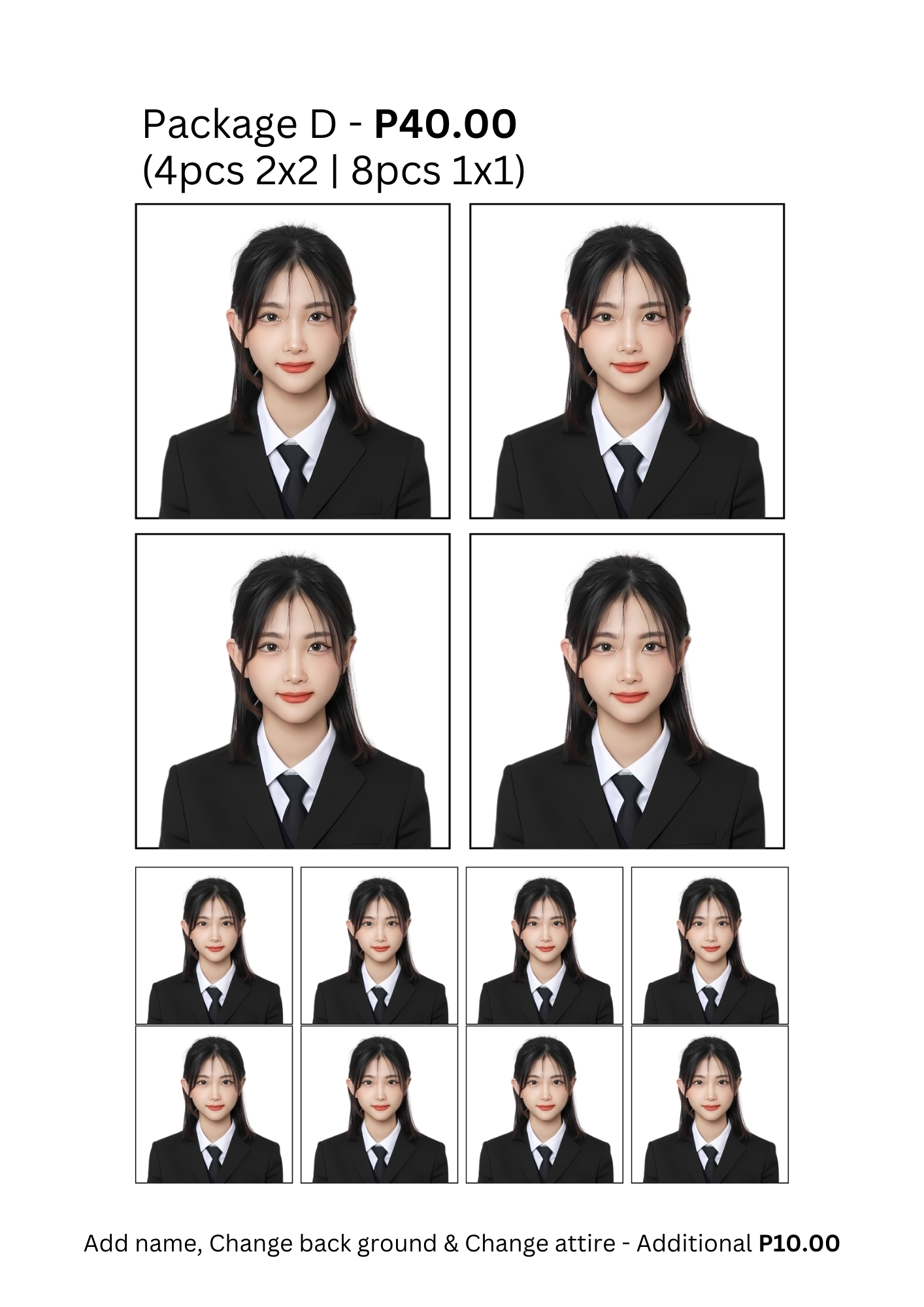 Rush ID Package D (4pcs 2x2 | 8pcs 1x1)