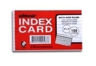 Index Card 1/8