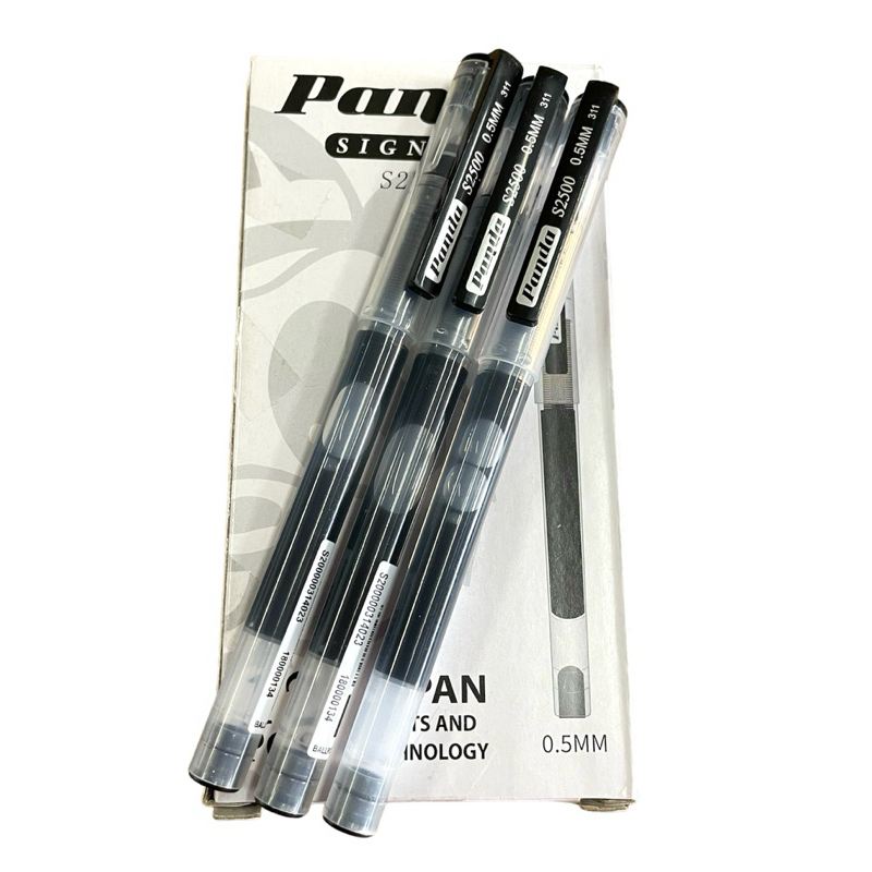 Panda Sign Pen - Black